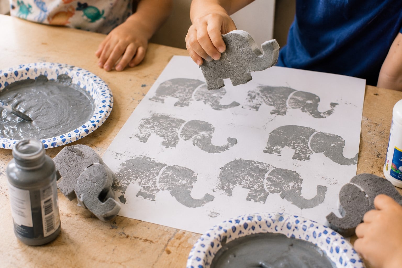 sponge painting craft