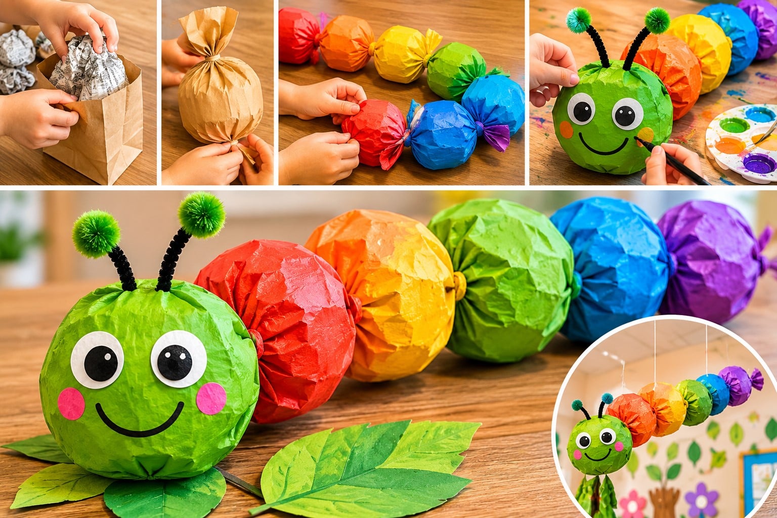 paper bag caterpillar