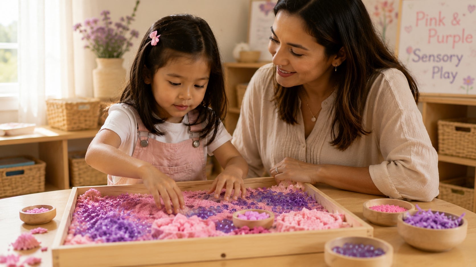 Purple sensory play