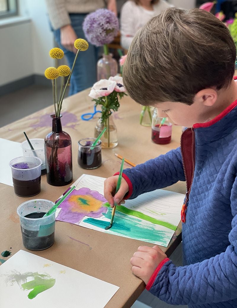 child painting