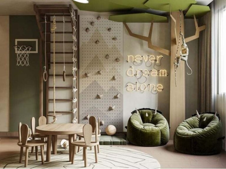 31 Indoor Jungle Gym Playroom Ideas That Burn Energy Fast