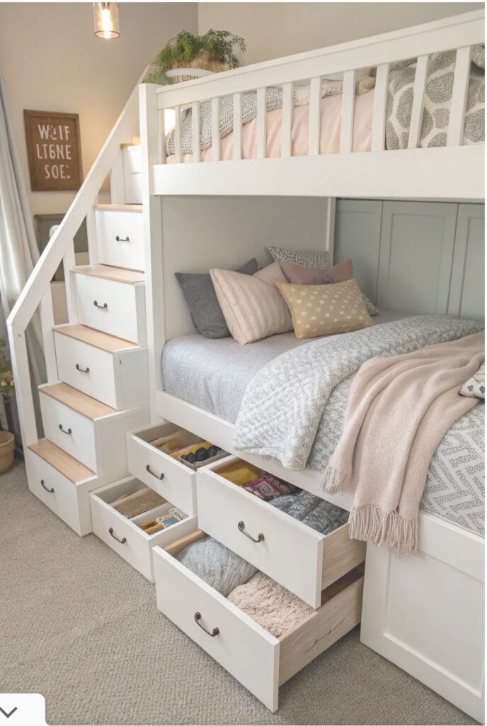 Add Blue Built-In Shelving