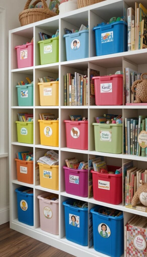 Add Personalized Storage Bins