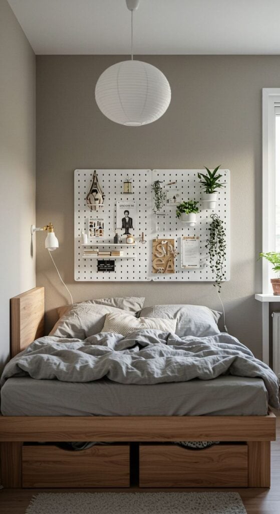 Add a Pegboard Organization Wall