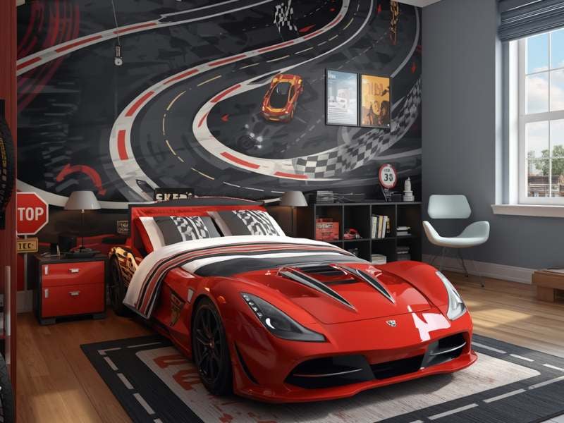 Add a Race Track Wall Decal