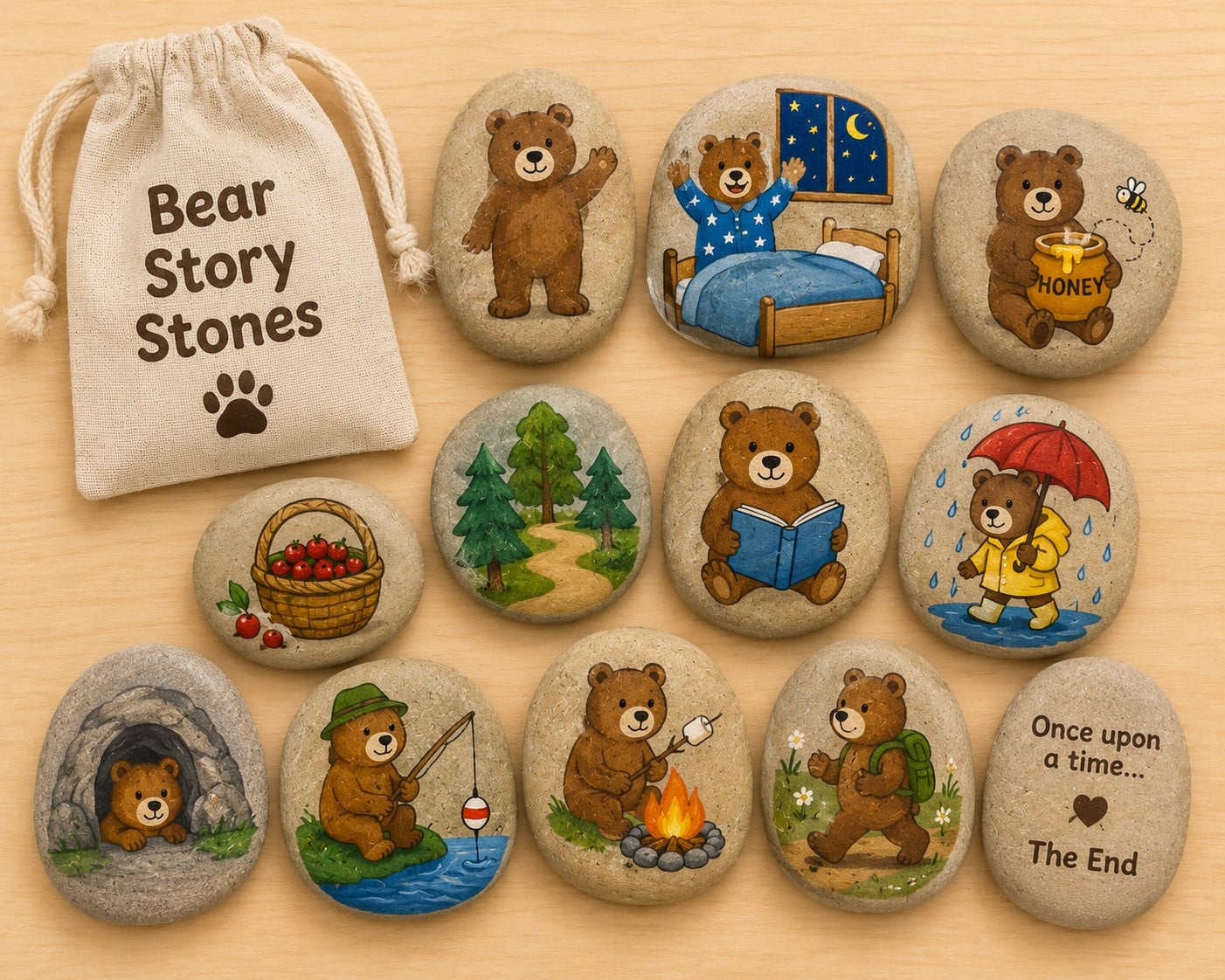Bear Story Stone Set