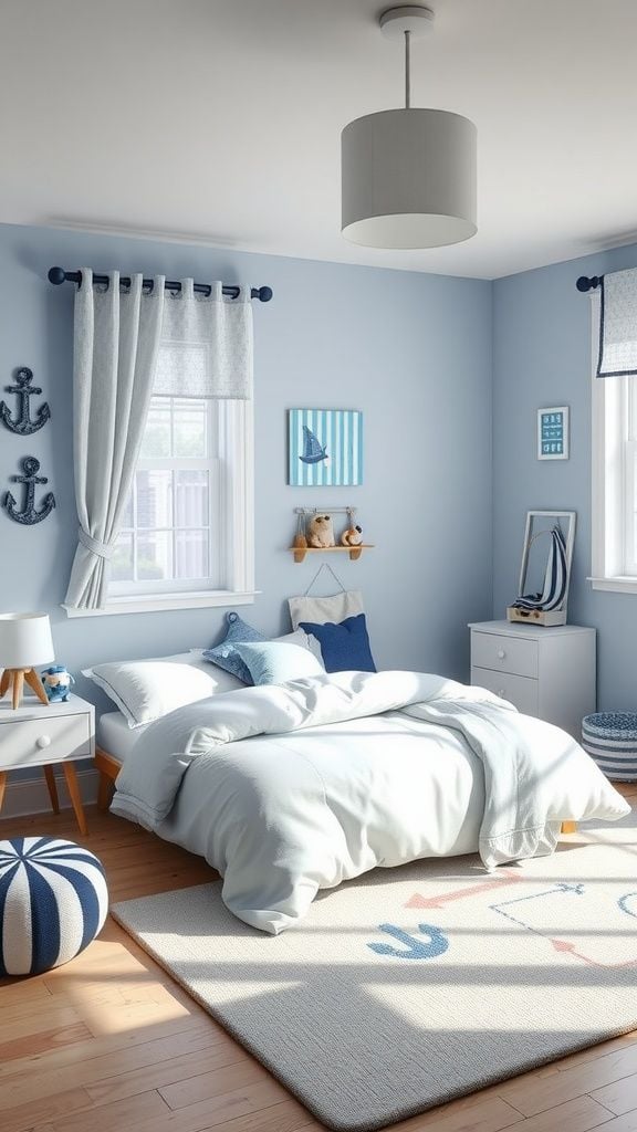 Blue and White Colors