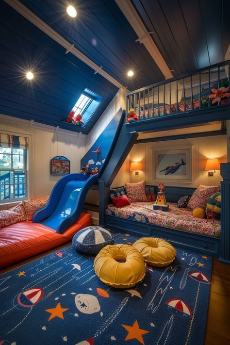 Bunk Bed with Play Space Below