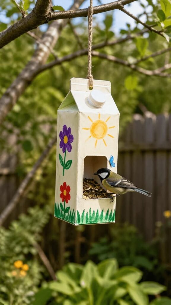 Cardboard Bird Feeder