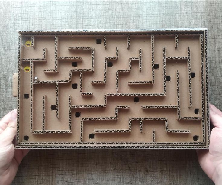 Cardboard Maze Games