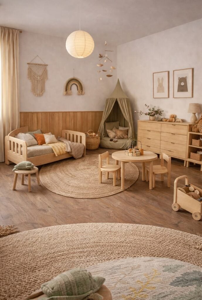 Choose Low Furniture with Clean Lines.  Minimalist Kids Room