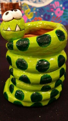 Clay Coiled Snake