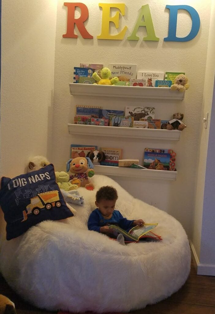 Comfortable Nursery Reading Corner