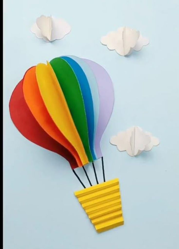 Construction Paper Hot Air Balloon