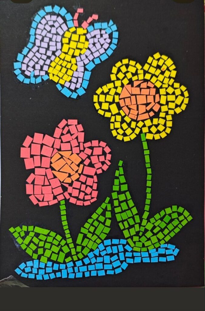 Construction Paper Mosaic Art