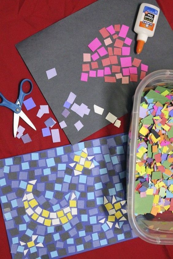 Construction Paper Mosaic
