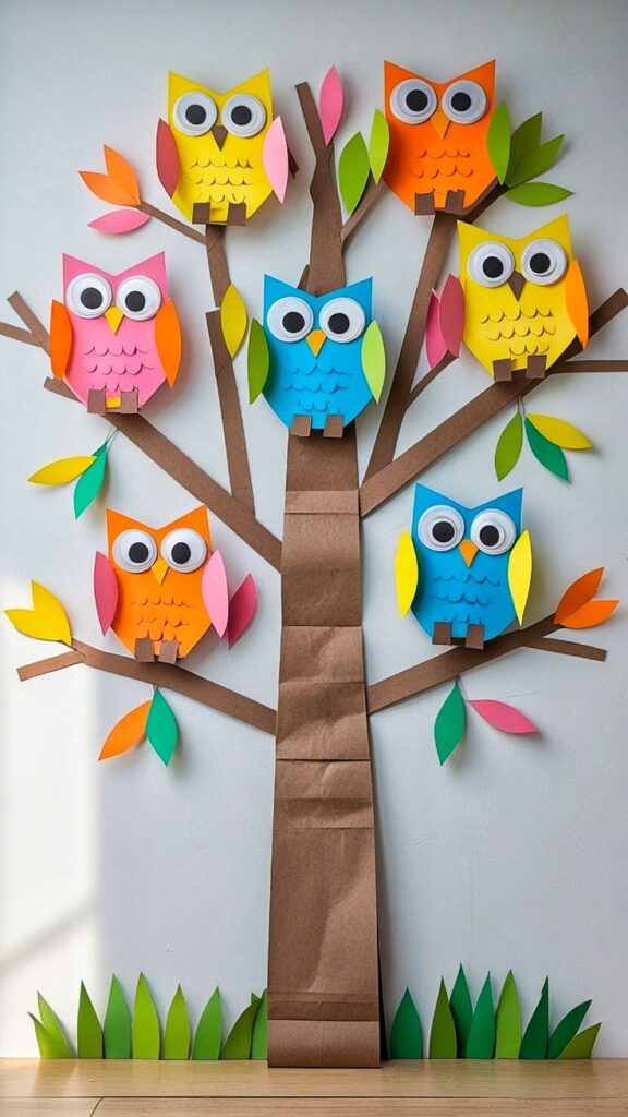 Construction Paper Owl