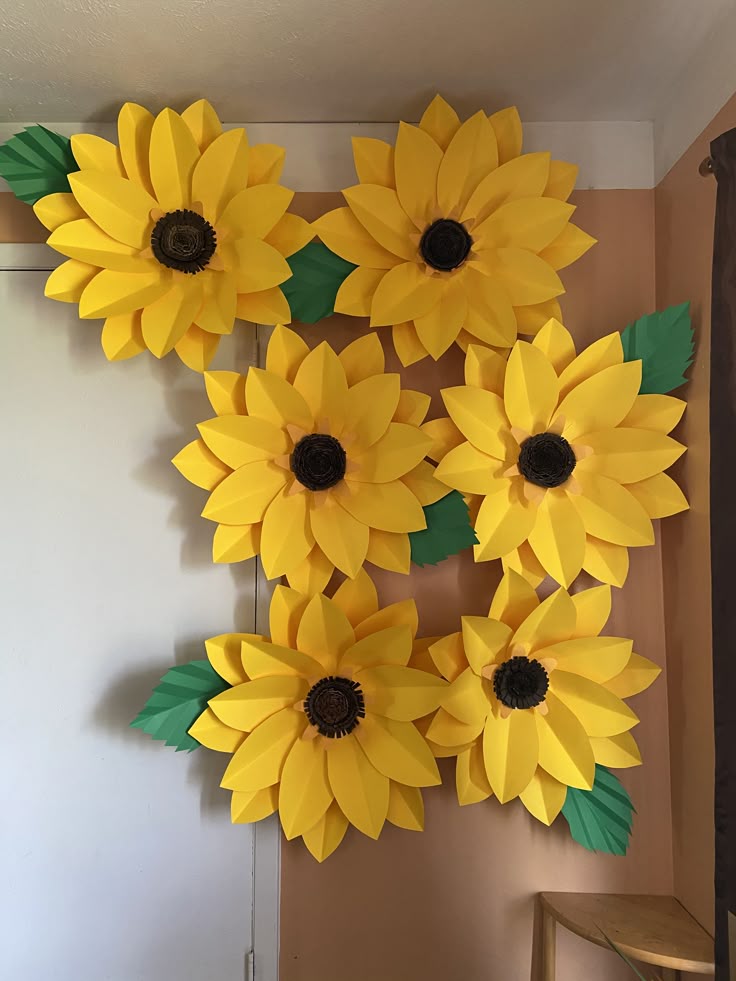 Construction Paper Sunflower