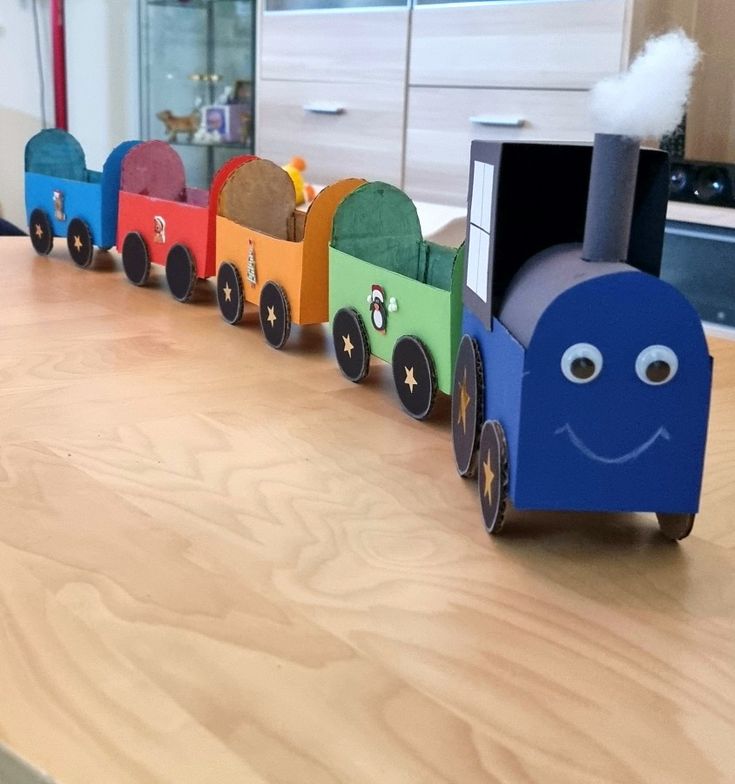 Construction Paper Train