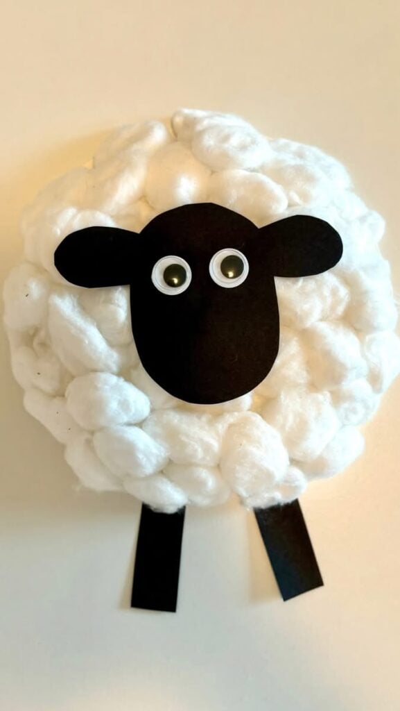 Cotton Ball Sheep