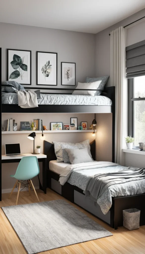 Create a Cozy Bunk Bed Lounge Area