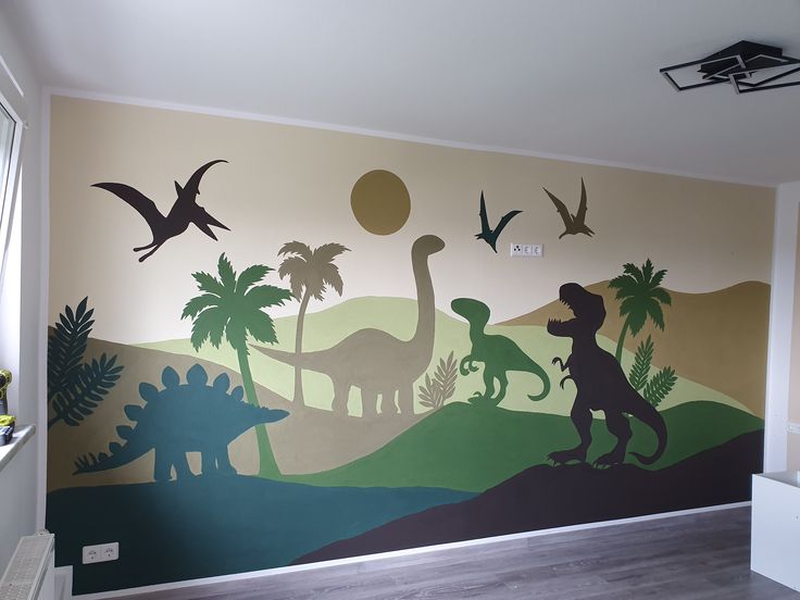 Create a Dinosaur Mural Wall