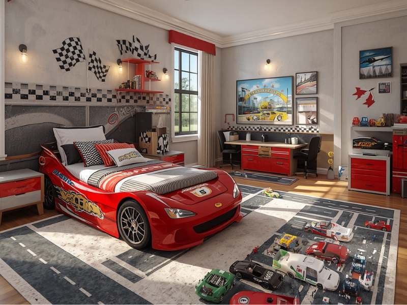 A display for toy cars