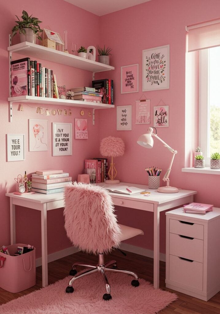 Create a Pink Study Area