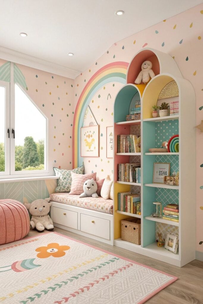  Create a Rainbow Reading Corner
