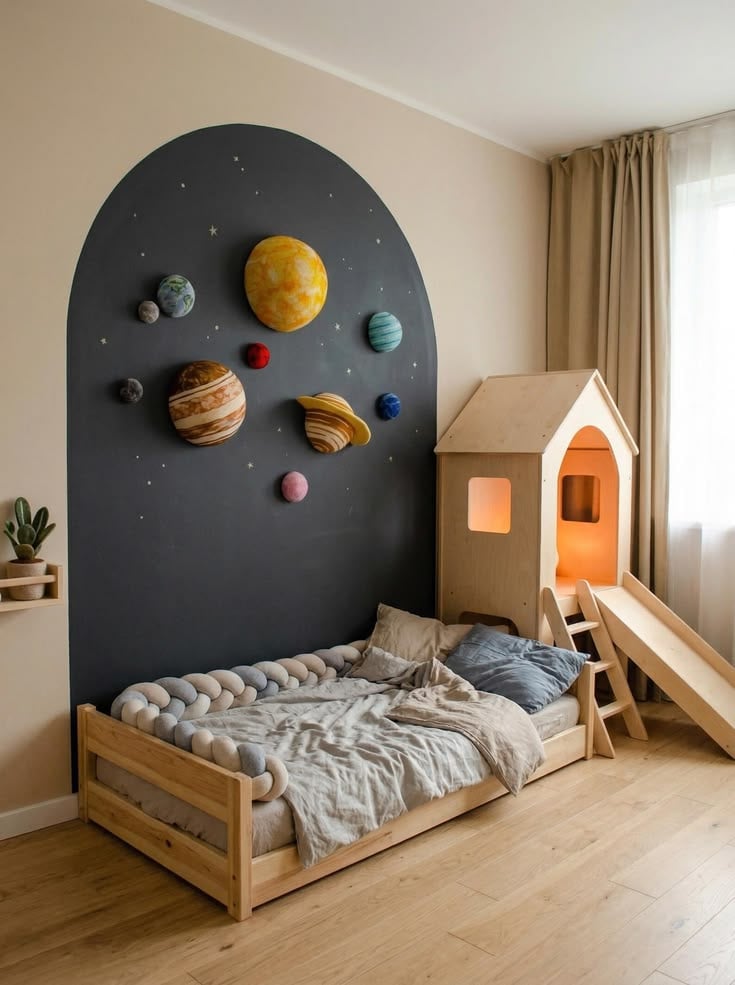  a Space-Themed Neutral Room