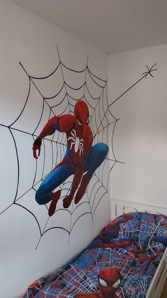 Create a Spiderman Feature Wall