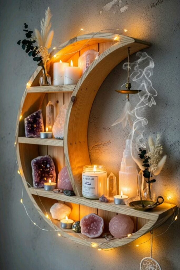 Crescent Moon Shelves