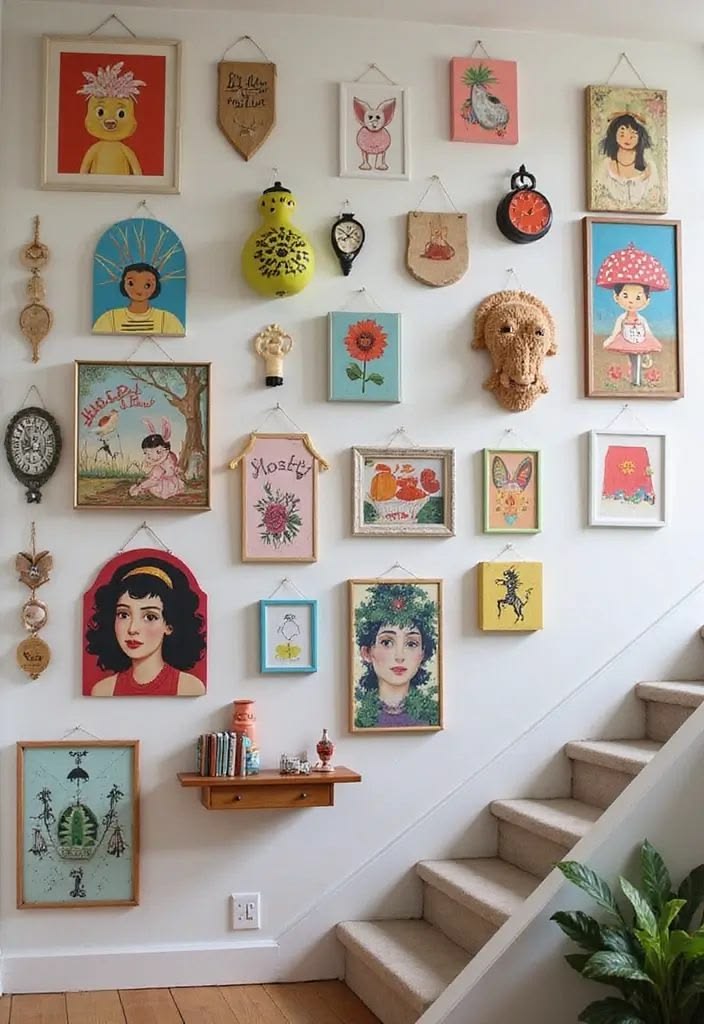 Design a Creative Art Display Wall