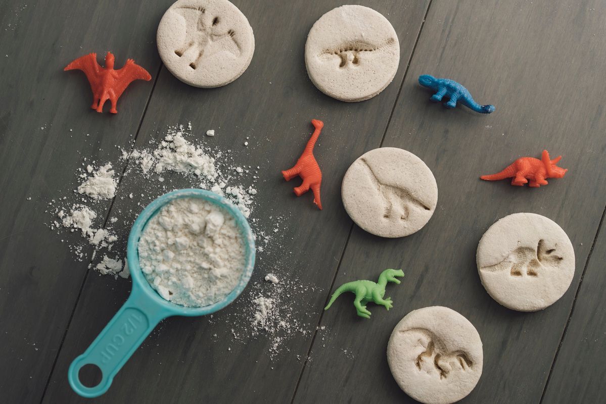 Dinosaur Salt Dough Magnets