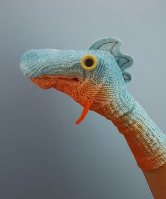 Dinosaur Sock Puppet