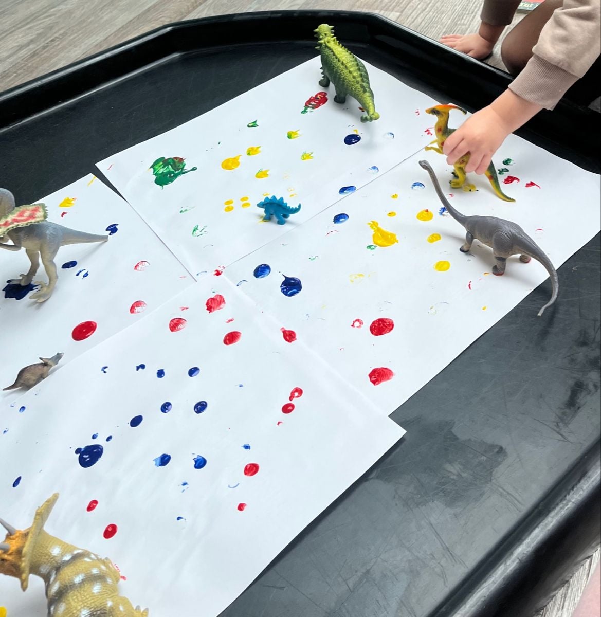 Dinosaur Stomp Painting