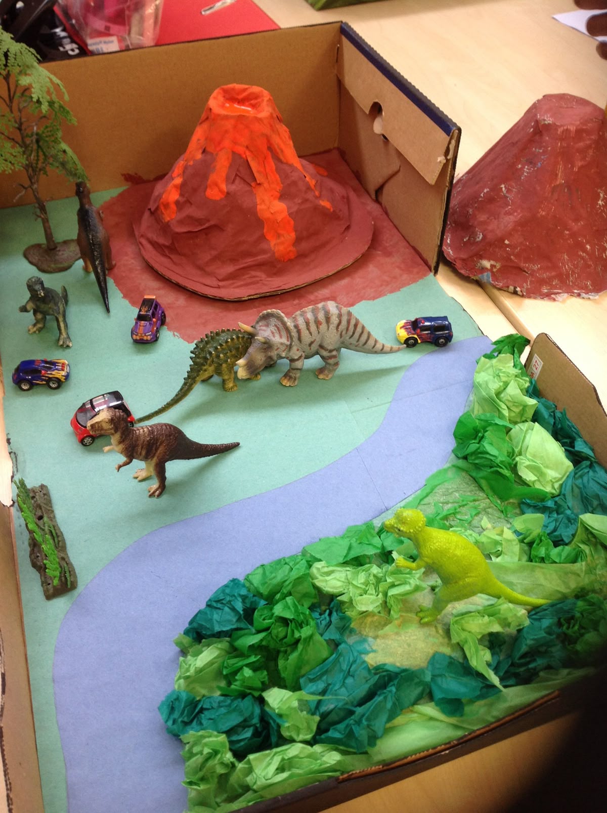 Diorama Prehistoric Scene