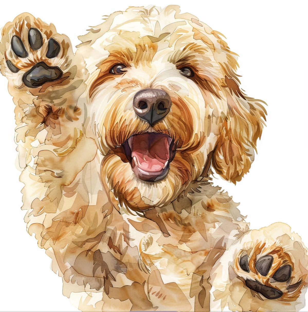 Dog Watercolour Portrait