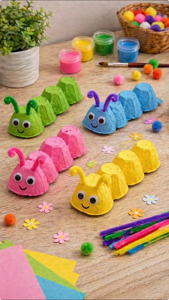 Egg Carton Caterpillar