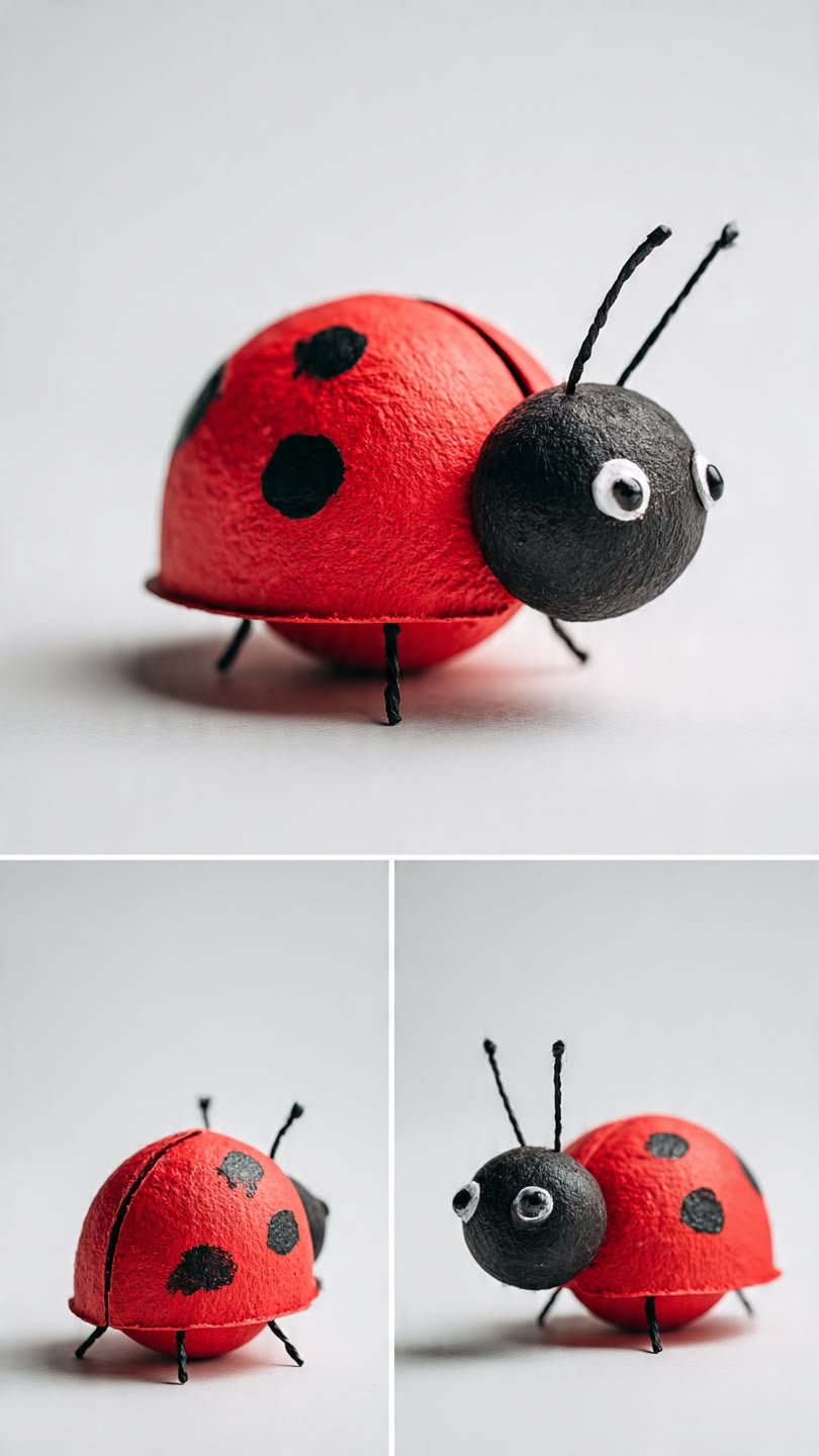 Egg Carton Ladybug