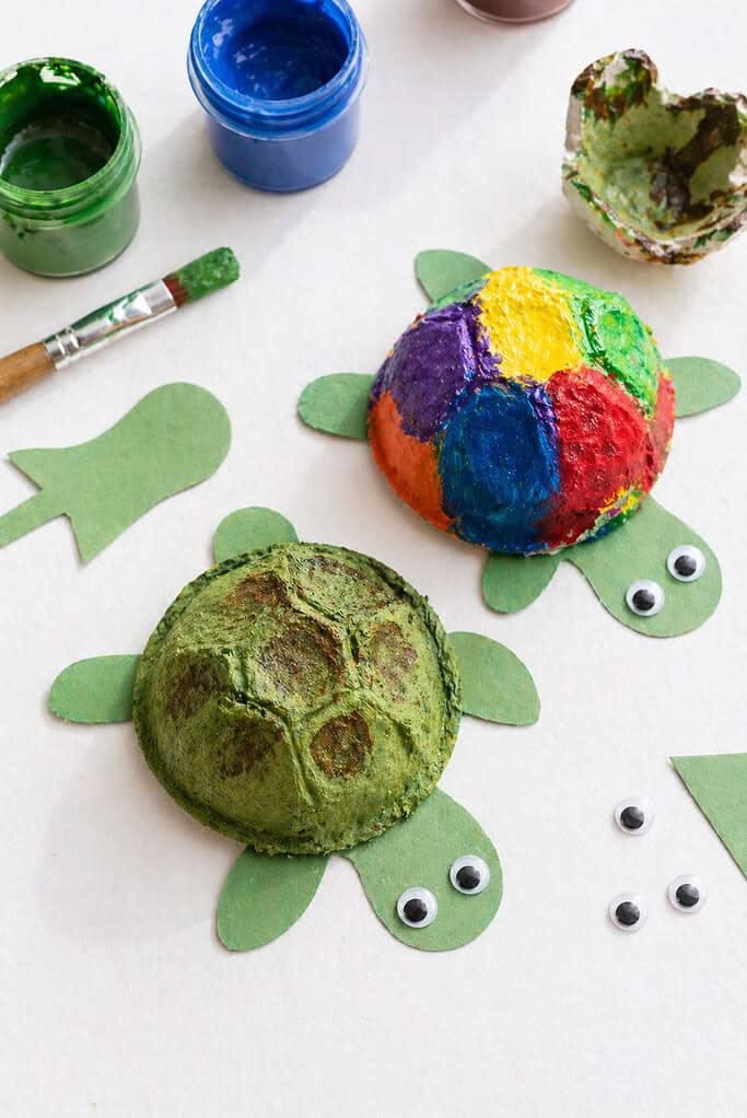 Egg Carton Turtle