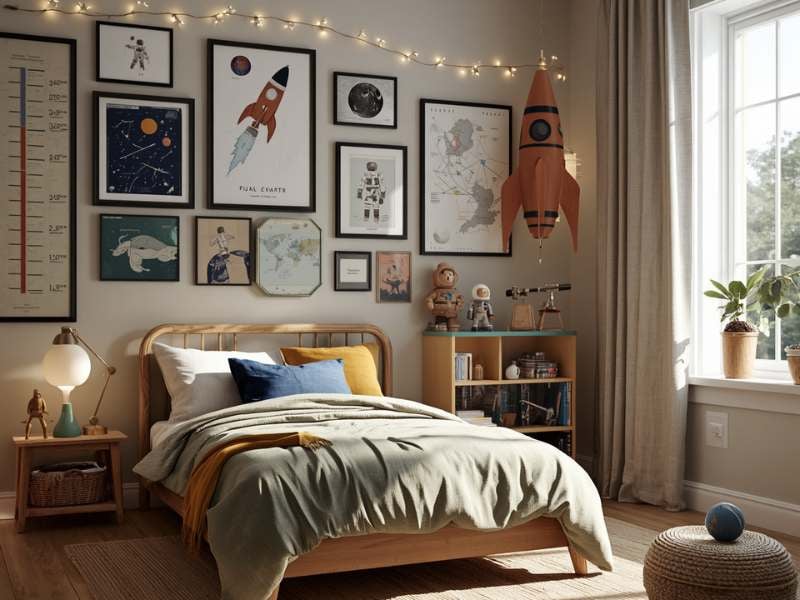  Include a Space Exploration Gallery Wall