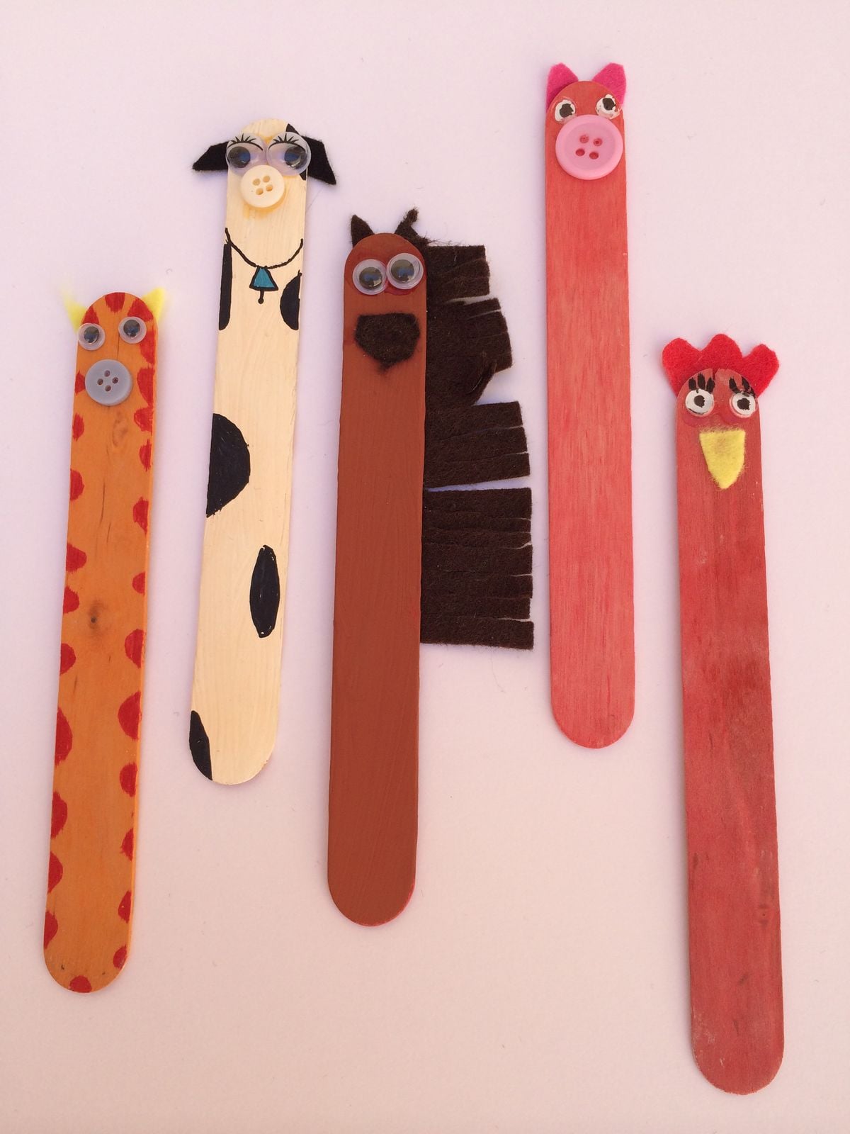 Farm Animal Bookmark Set