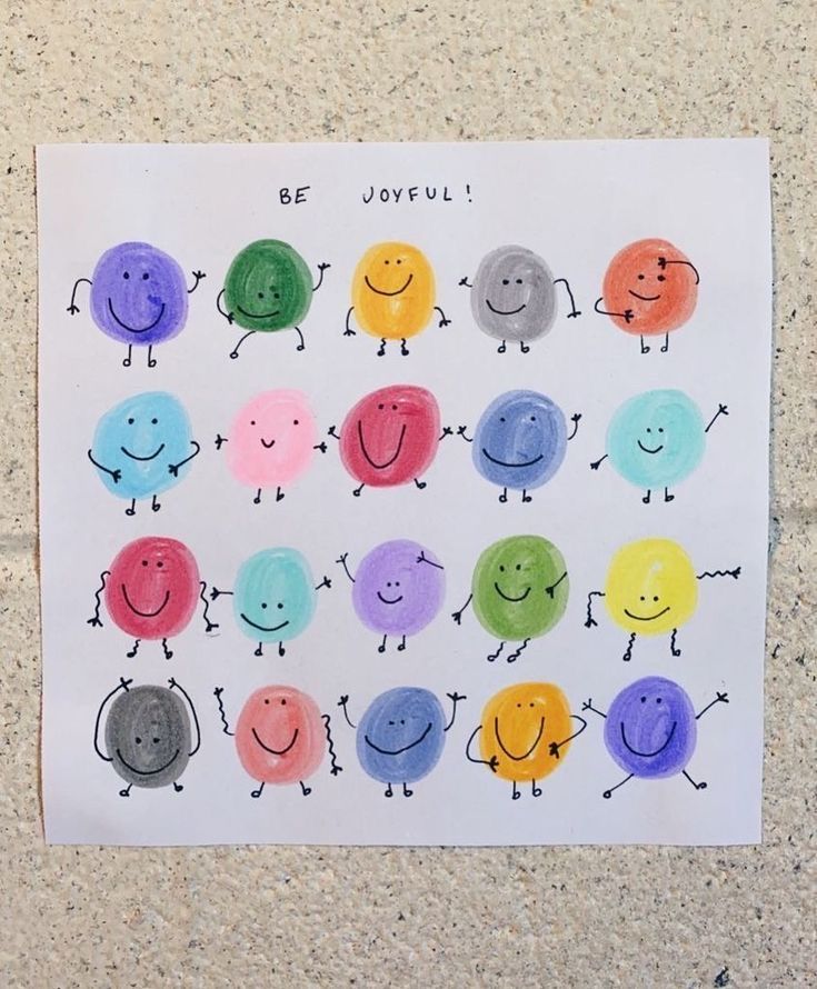 Finger Painting Emoji Faces