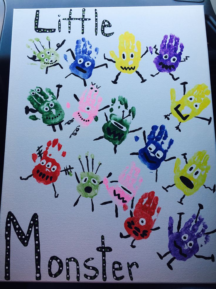 Finger Painting Monsters