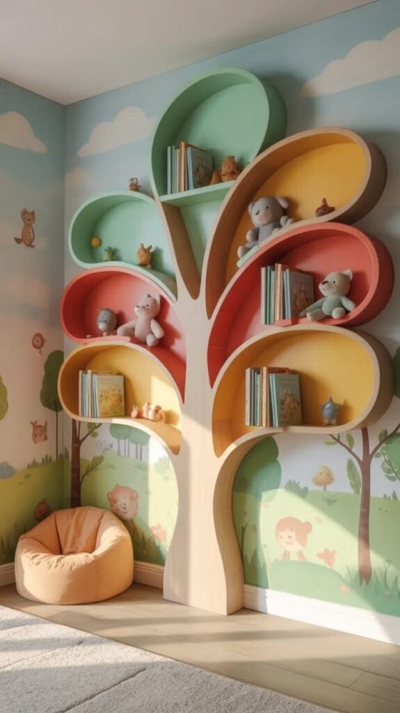 Floating Shelves for Storage and Display
