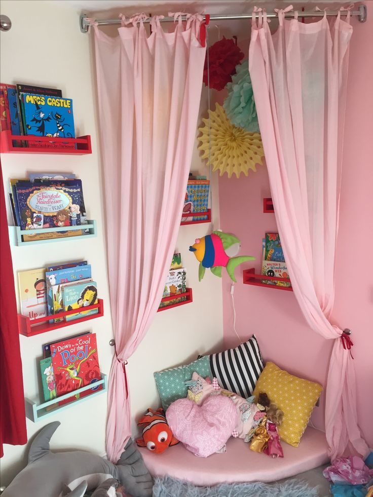 Peach Toned Reading Nook