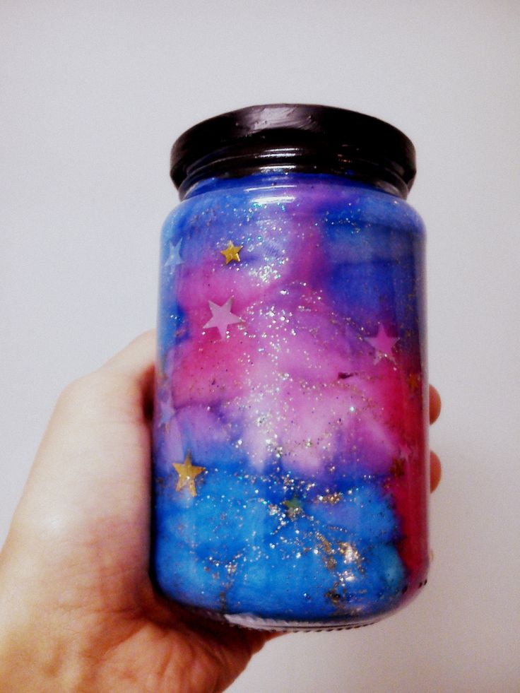 Glow-in-the-Dark Galaxy Jar