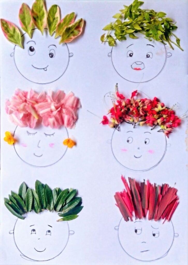 Grass Hair Faces