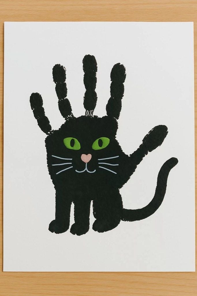 Handprint Cat